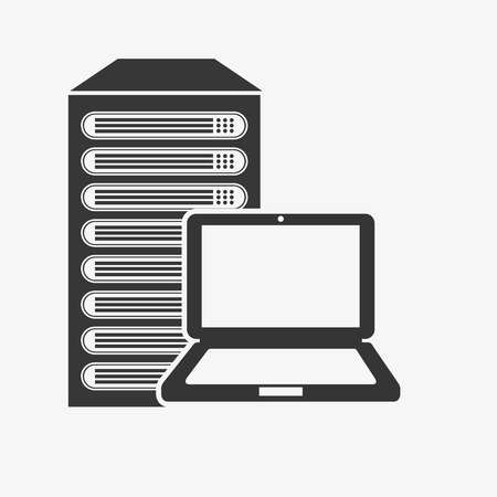 data center design, vector illustration graphicのイラスト素材