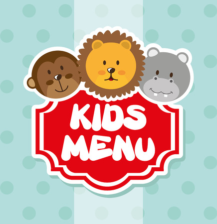 kids menu design, vector illustration graphicのイラスト素材