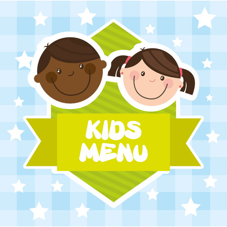 kids menu design, vector illustration graphicのイラスト素材