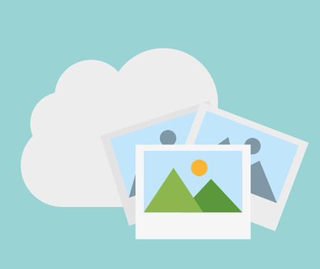 cloud computing design, vector illustration graphicのイラスト素材