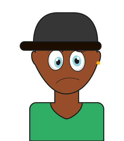 avatar expression design, vector illustration eps10 graphicのイラスト素材