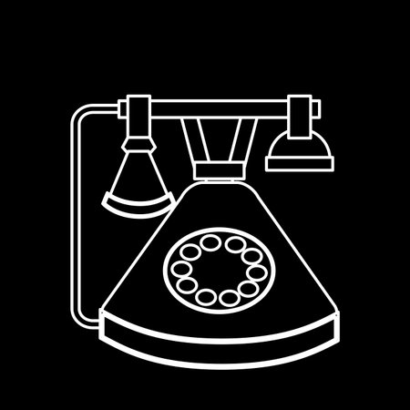 retro telephone design, vector illustration graphicのイラスト素材