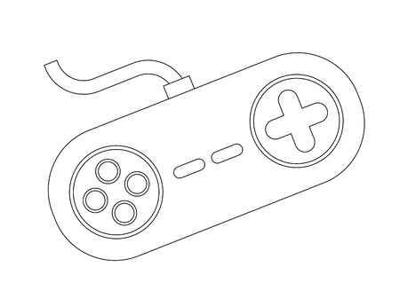 control game design, vector illustration graphicのイラスト素材