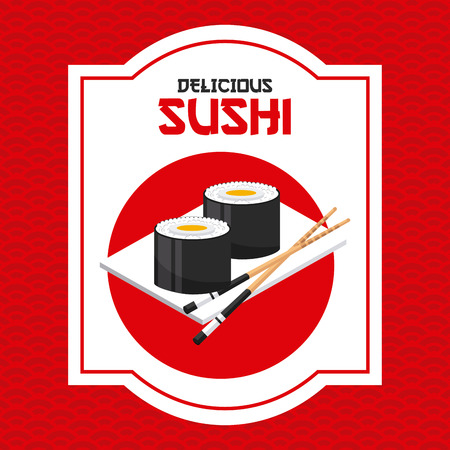 delicious sushi design, vector illustration graphicのイラスト素材