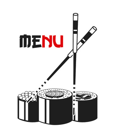 delicious sushi design, vector illustration eps10 graphicのイラスト素材