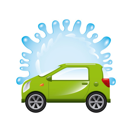 car wash design, vector illustration graphicのイラスト素材