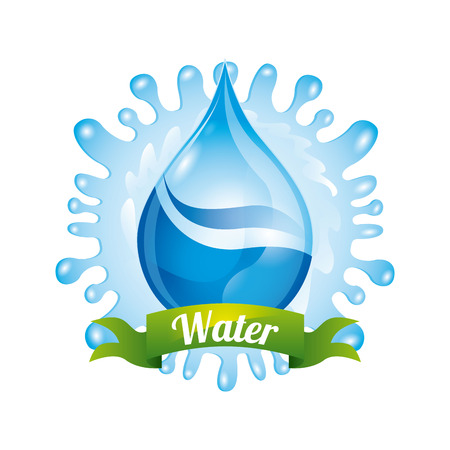 water icon design, vector illustration eps10 graphicのイラスト素材