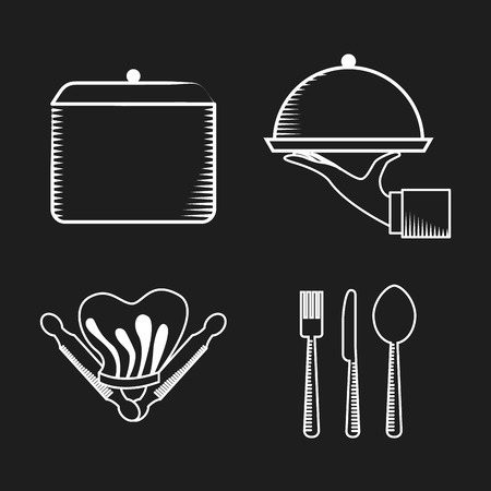 chalkboard menu design, vector illustration eps10 graphicのイラスト素材
