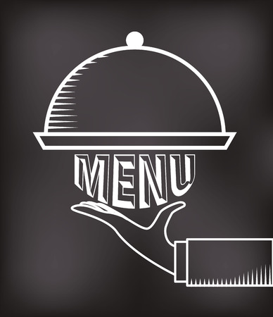 chalkboard menu design, vector illustration eps10 graphicのイラスト素材