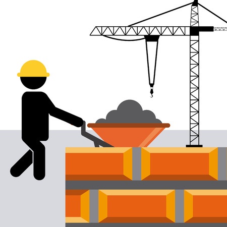 under construction design, vector illustration eps10 graphicのイラスト素材