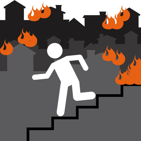 fire concept design, vector illustration eps10 graphicのイラスト素材