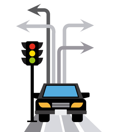 traffic signal design, vector illustration eps10 graphicのイラスト素材