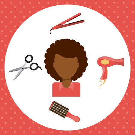 hair dressing design, vector illustration eps10 graphicのイラスト素材