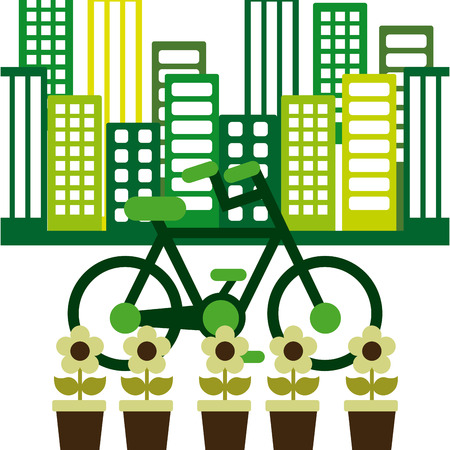 eco city design, vector illustration eps10 graphicのイラスト素材