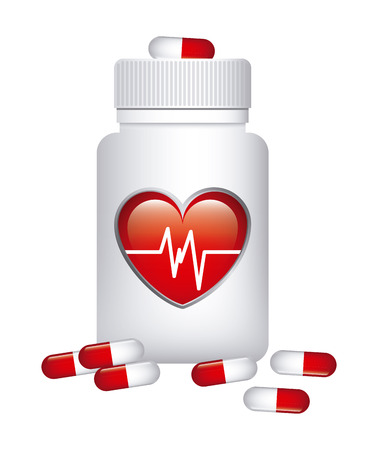 cardiology drugs design, vector illustration eps10 graphicのイラスト素材