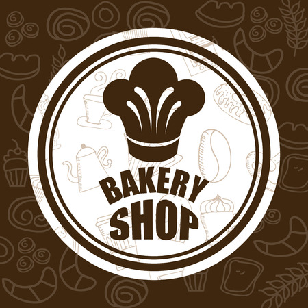 bakery shop design, vector illustration eps10 graphicのイラスト素材