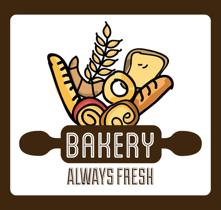 bakery shop design, vector illustration eps10 graphicのイラスト素材