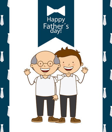 fathers day design, vector illustrationのイラスト素材