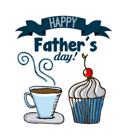 fathers day design, vector illustrationのイラスト素材