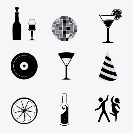 Cocktail design over white background, vector illustration.のイラスト素材