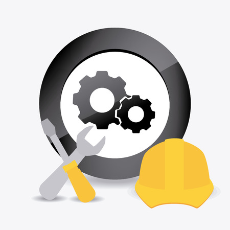 Technical design over white background, vector illustration.のイラスト素材