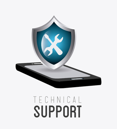 Technical design over white background, vector illustration.のイラスト素材