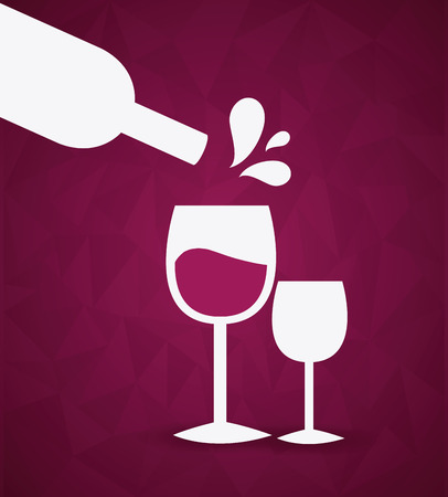 Wine design over purple background, vector illustration.のイラスト素材