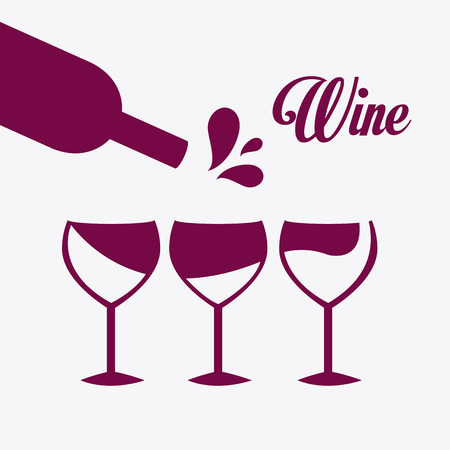 Wine design over white background, vector illustration.のイラスト素材