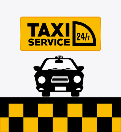 Taxi service design over white background, vector illustration.のイラスト素材