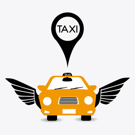 Taxi service design over white background, vector illustration.のイラスト素材