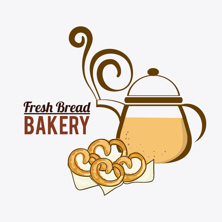 Bakery design over white background, vector illustration.のイラスト素材