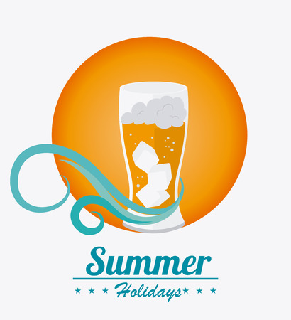 Beer design over white background, vector illustration.のイラスト素材