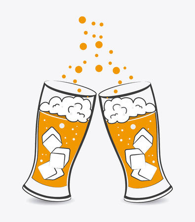 Beer design over white background, vector illustration.のイラスト素材