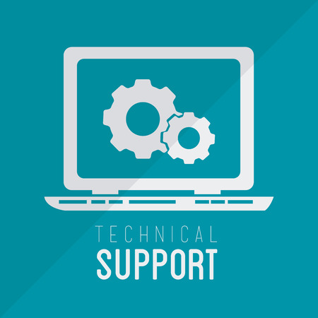 Technical design over blue background, vector illustration.のイラスト素材