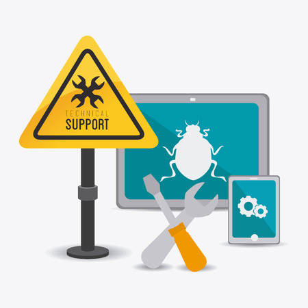 Technical design over white background, vector illustration.のイラスト素材