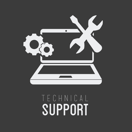 Technical design over gray background, vector illustration.のイラスト素材