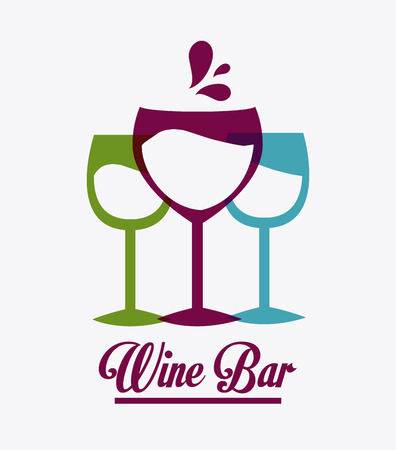 Wine design over white background, vector illustration.のイラスト素材