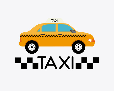 Taxi service design over white background, vector illustration.のイラスト素材