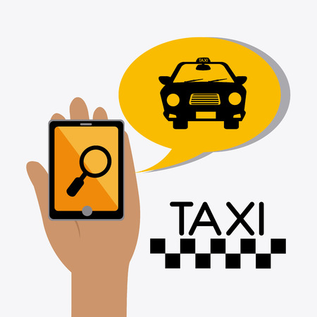 Taxi service design over white background, vector illustration.のイラスト素材
