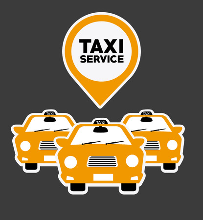Taxi service design over gray background, vector illustration.のイラスト素材