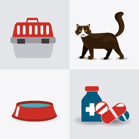 Cat design over white background, vector illustration.のイラスト素材