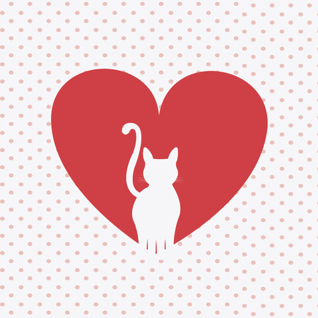 Cat design over white background, vector illustration.のイラスト素材