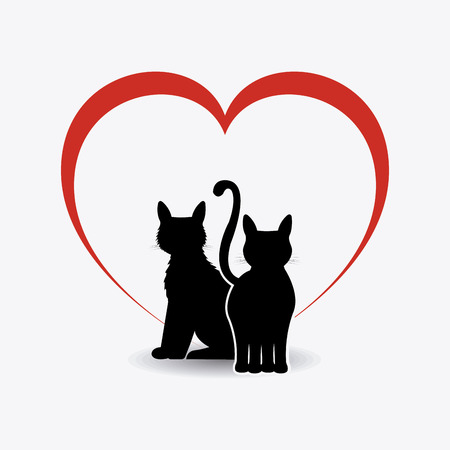 Cat design over white background, vector illustration.のイラスト素材