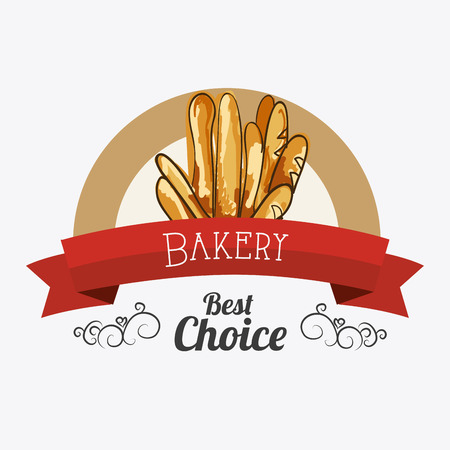 Bakery design over white background, vector illustration.のイラスト素材