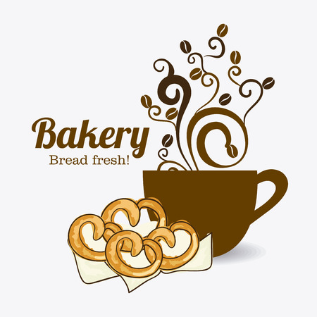 Bakery design over white background, vector illustration.のイラスト素材