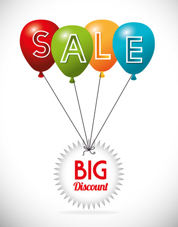 Shopping design over white background, vector illustration.のイラスト素材