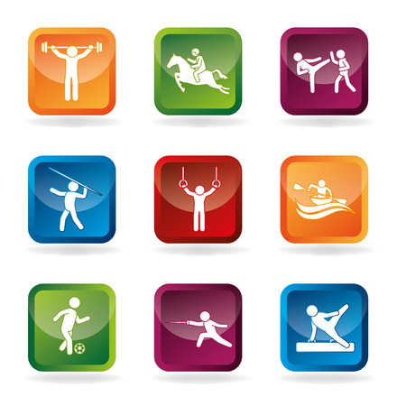 Sport design over white background, vector illustration.のイラスト素材