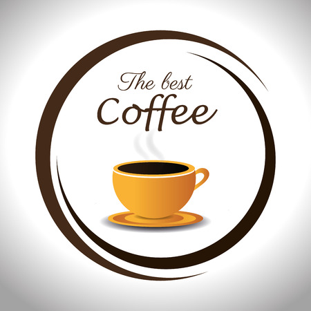 Coffee design over white background, vector illustration.のイラスト素材