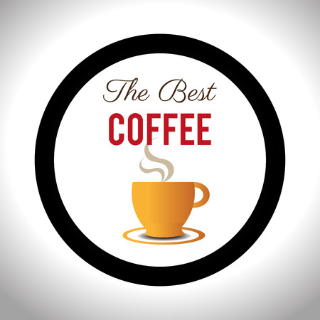 Coffee design over white background, vector illustration.のイラスト素材