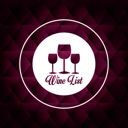 Wine design over black background, vector illustration.のイラスト素材